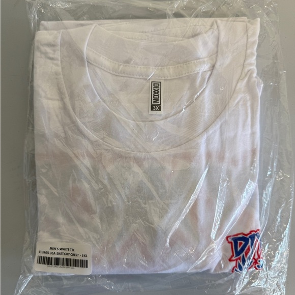 Dixxon Men’s White Tee Sturgeon USA Sketchy Crest Shirt Size 3XL - Picture 4 of 5